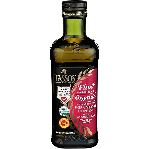 Amazon.com : TASSOS Organic Extra Virgin Olive Oil, 17 FZ